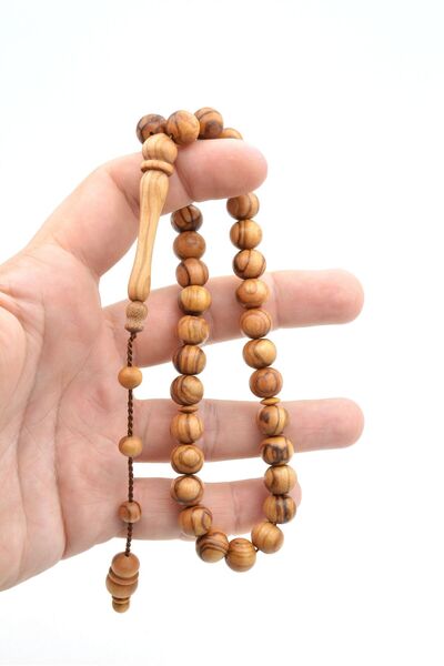 Murty99 Mastercrafted Systematic Sphere Cut Olive Wood Rosary