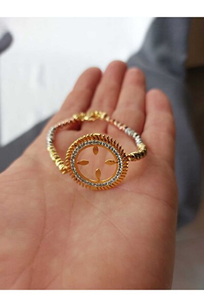 GEZERGOLD TAKI Steel Quarter Three Color Doric Bracelet