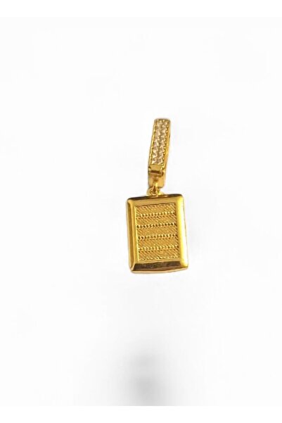 AKSESUARIM 22 Ayar Altın Kaplama Zirkon Taşlı Charm