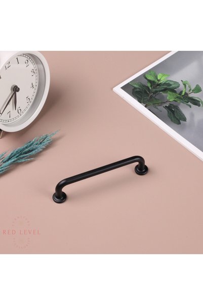 Red Level Liva Black 96 mm Modern Luxury Metal Handle Models Kitchen Cabinet Drawer Furniture Handle