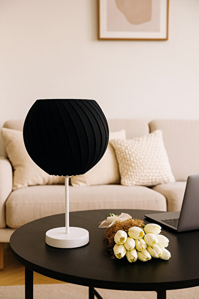 Barstech Modern Spiral Abajur - 40 cm Metal ayaklı Lambader