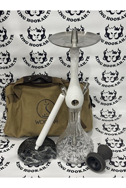 King WOOHAH Mini (Beyaz) Nargile Takımı