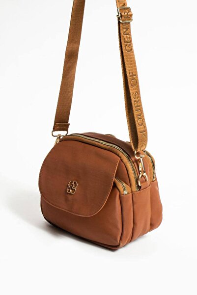 Marvelis حقيبة كتف وحقيبة كروس متعددة الأقسام بحزام من القماش