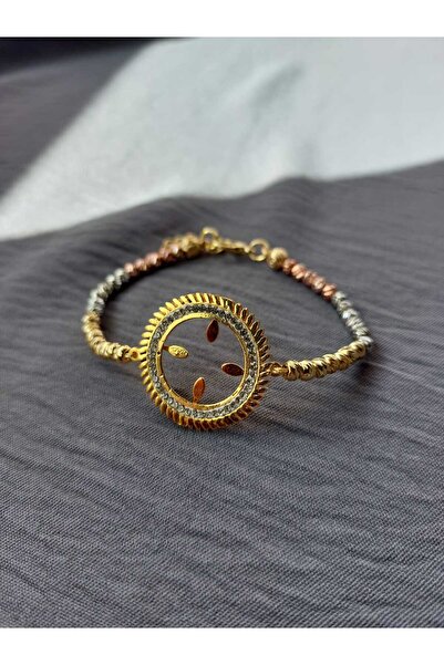 GEZERGOLD TAKI Steel Quarter Three Color Doric Bracelet