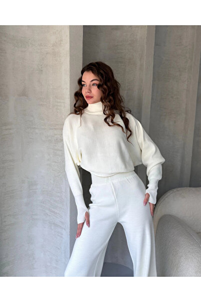 Butik Fisherman's Crop Sweater and Trousers Knitwear Set