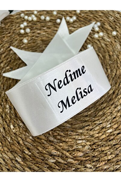 imzatasarım Kişiye Özel İsimli Nedime Kol Kurdelesi (6 Cm X 50 Cm) Bekarlığa ...