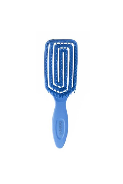 DOMPEL دومبل فرشاه شعر لتصفيف الشعر الطويل ووصلات الشعر ازرق