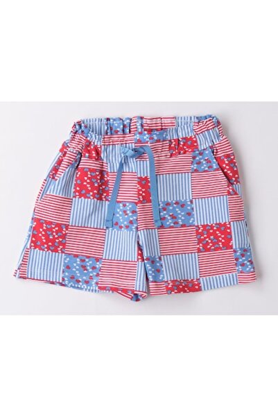 İDO I Do, Girls' Shorts, Multicolor, Red, 122 CM