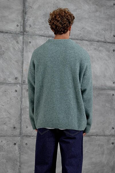 NOMARC Πράσινο Gst Πλεκτό Μπλουζάκι oversized