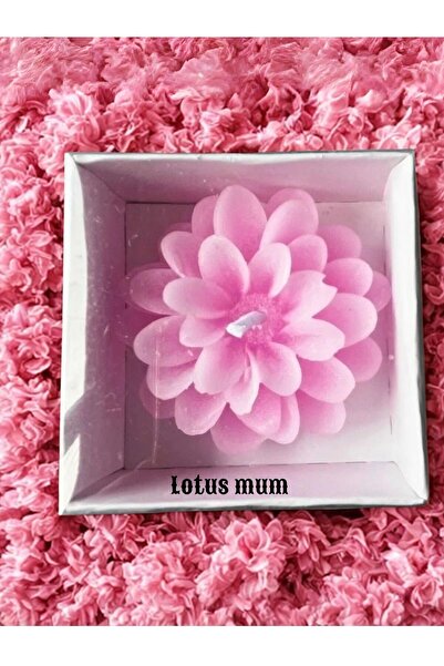 Le Manolia Accessories özel tasarım pembe lotus mum hediyelik lotus mum sevgi...