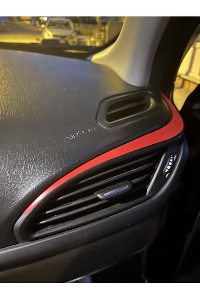 İŞCAN MOTOR FİAT EGEA SEDAN VE CROSS UYUMLU HAVALANDIRMA IZGARASI SPOR KIRMIZ...