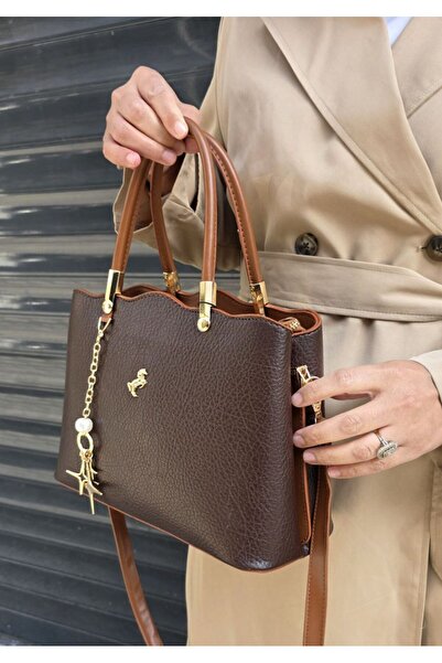 Miami Polo حقيبة يد وكتف نسائية أصلية مكونة من 4 أقسام