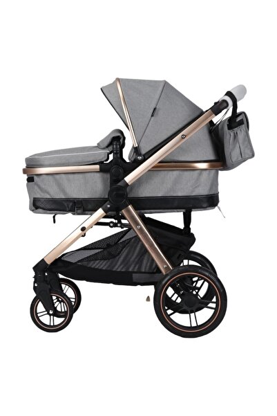 NOVOKIDS 3 in 1 Baby Stroller X2000 Series with Baby Bag, Aluminum Frame, Shock Absorbers, Solid Rub