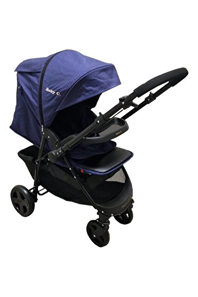 Baby Care Cărucior PRO SK10 2 în 1 pentru nou-născuți, albastru