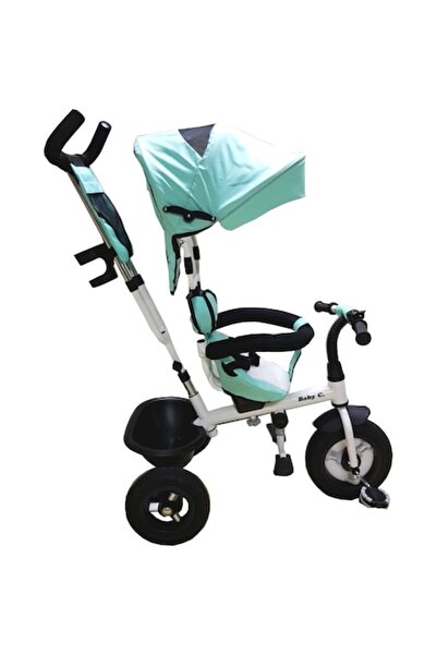 NOVOKIDS Tricicletă NOVOKIDS™ Baby C cu copertină, roți de cauciuc, frână și ...