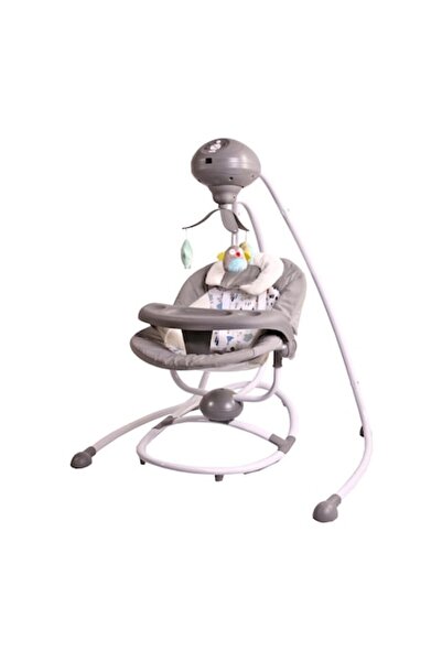 NOVOKIDS Baby Swing with Remote Control Woody Swing, Multifunctional, Foldable, 5 Swing Speeds, Time