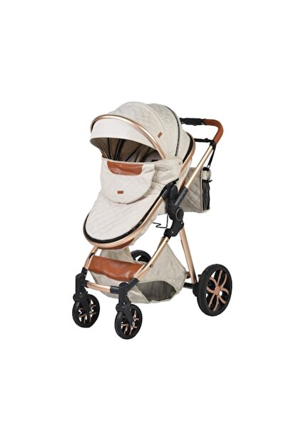 NOVOKIDS Καρότσι Alma Gold PRO 2 σε 1, με τσάντα μωρού, σκελετό αλουμινίου, α...