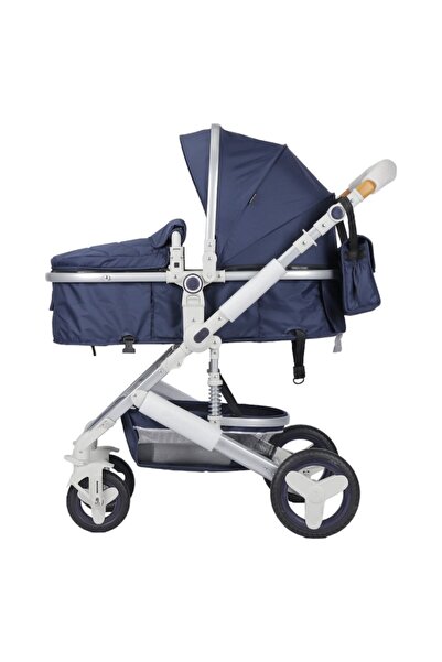 NOVOKIDS Carucior nou nascuti 3 in 1 5300, Cu geanta bebe, Cadru Aluminiu, Amortizoare