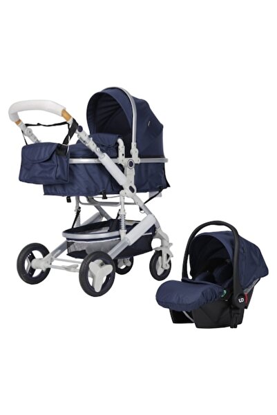 NOVOKIDS Carucior nou nascuti 3 in 1 5300, Cu geanta bebe, Cadru Aluminiu, Amortizoare