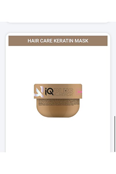 IQ PLUS PROFESSIONAL قناع مغذي للشعر بالكيراتين والمغذيات يغذي الشعر من الجذو...