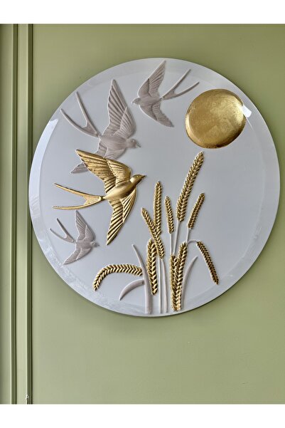 HERA DEKOR KUŞ DETAYLI DUVAR PANOSU