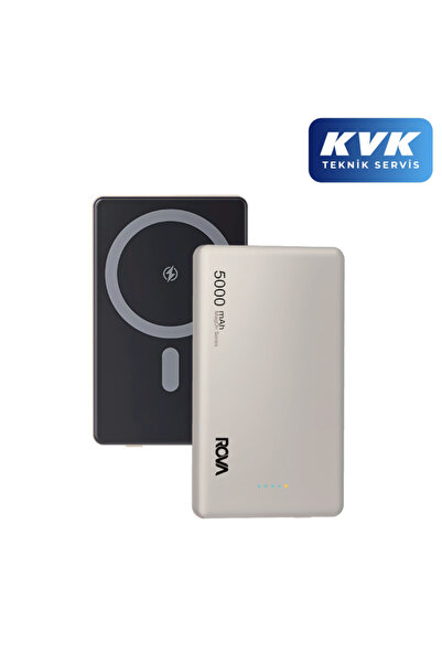 ROVA PWS615G MageSafe'li Powerbank ve Taşınabilir Şarj Cihazı - 5000 mAh