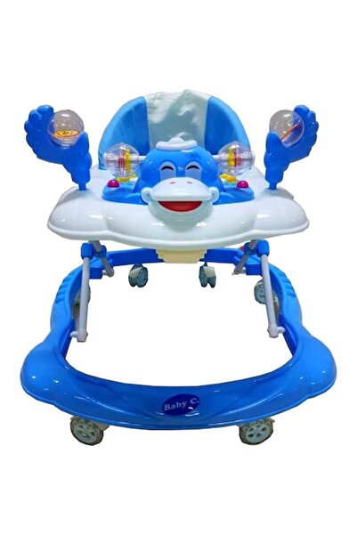 NOVOKIDS Premergător reglabil pentru bebeluși Baby C cu melodii, roți silenți...