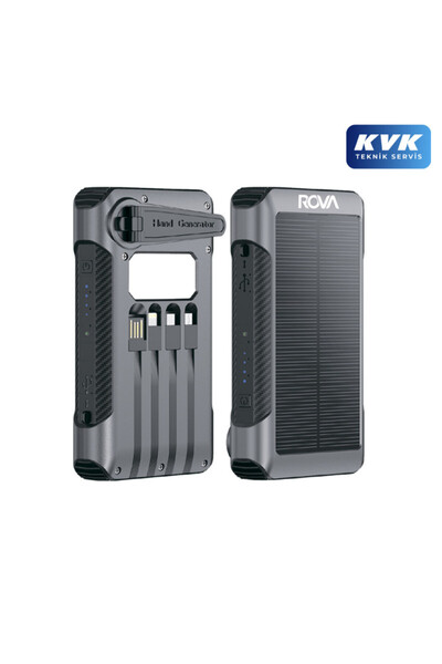 ROVA PWS617 Güneş Enerjili Powerbank ve Taşınabilir Şarj Cihazı - 10000 mAh