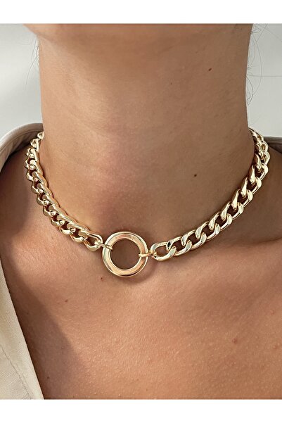 Twinssis Accessories قلادة سلسلة دائرية من الزنك