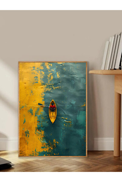 Tuba Decor Tablo dintr-o singură bucată cu rame din lemn pentru sufragerie, s...