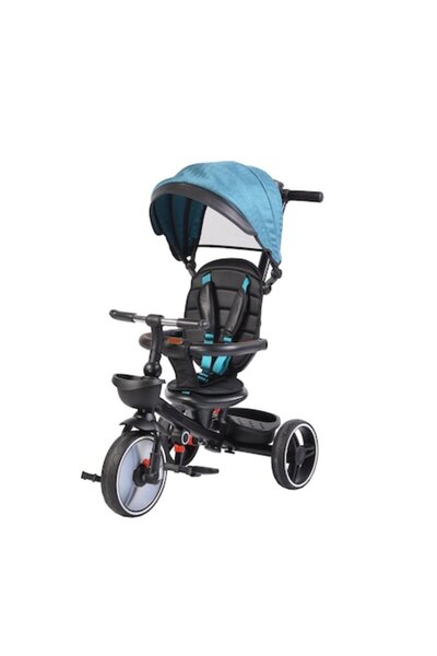 NOVOKIDS Tricicleta pliabila cu copertina NOVOKIDS™ Classico Trike, Pedale si maner pentru parinti, Scaun r
