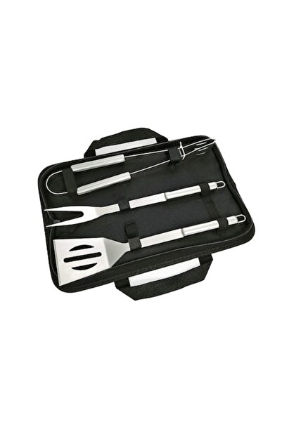 HouseXL Set 3 ustensile de grătar din oțel inoxidabil cu geantă de transport