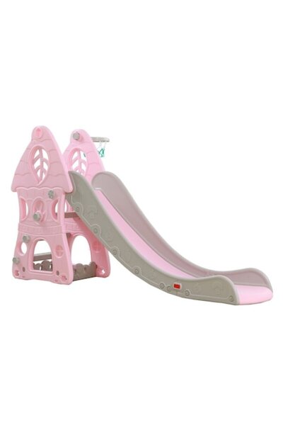 NOVOKIDS Slide for Kids NOVOKIDS™ Jumbo Castle, Indoor and Outdoor, 185 cm Sliding Slope, Max 50 Kg, Basket