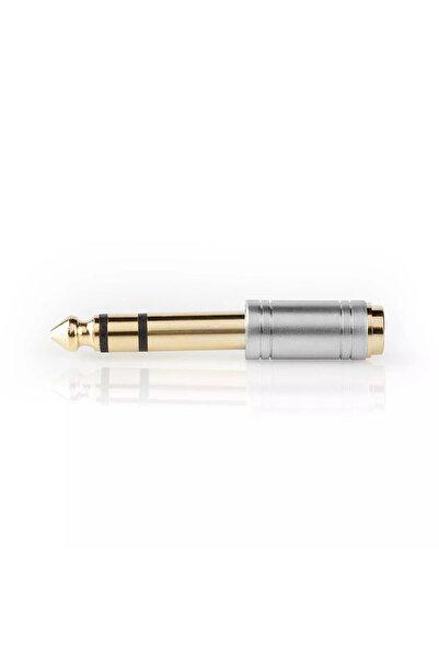 OEM Adaptor Audio JACK 6.35 mm tata - JACK 3.5 mm mama metal argintiu Nedis