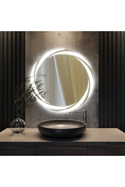 eagle mirror "SD" Ledli Kumlamalı Dokunmatik Sensörlü Trafolu Makyaj Aynası B...