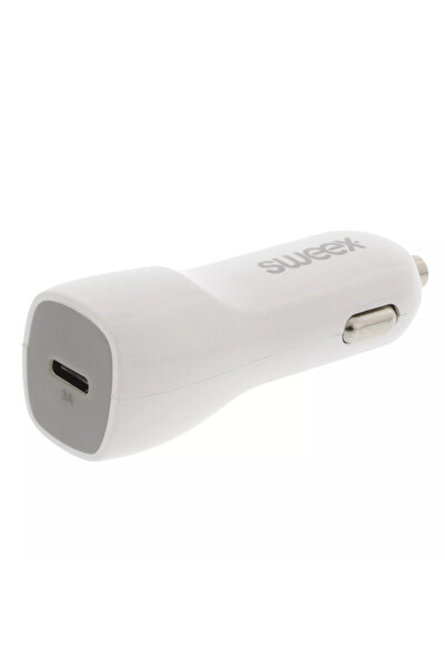 OEM Incarcator auto USB Type C 3A alb Sweex