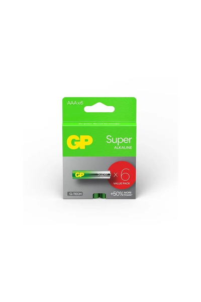 OEM Top Bottom Set of 6 Super ALKALINE GP R3 AAA GP24A-PGB6 batteries