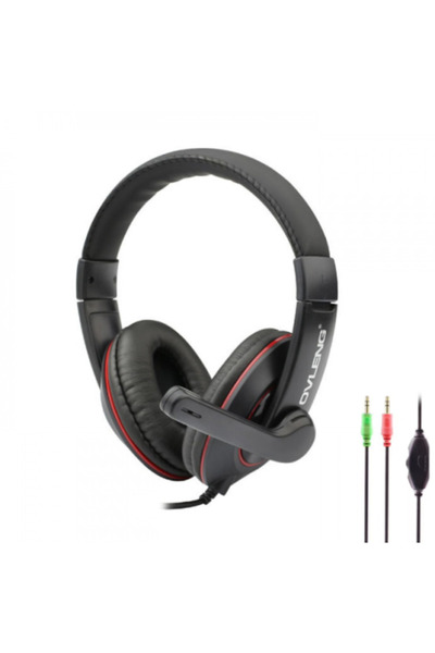 OVLENG سماعة ألعاب OVX10 سوداء