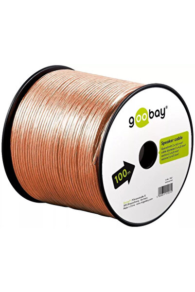 OEM Speaker cable 2x2.5 mm transparent CCA Goobay 15020
