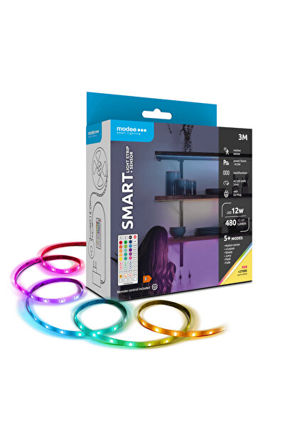 OEM Bandă LED Smart Modee 12W senzor de mișcare cu telecomandă 2700K +RGB 480...