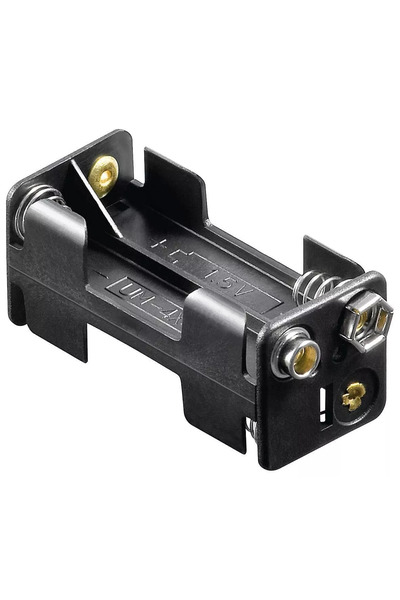OEM Goobay 4x AAA R3 battery holder with 9V connection plug