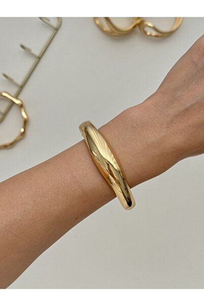 YOUES JEWELRY 316l Çelik Kalın Kelepçe Bileklik Kadın Bilezik