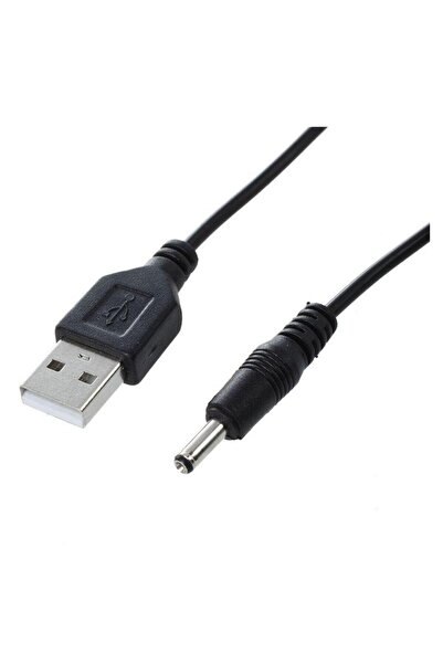 OEM Cable USB A plug - DC 3.5/1.35 plug black 1.8m 24AWG GEMBIRD CC-USB-AMP35-6