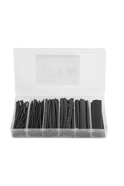 OEM Retractable tube kit 2:1 black 6 sizes 100pcs Lanberg