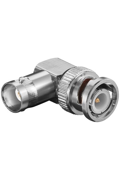 OEM Adaptor 90 grade BNC tata - mama BNC contacte aurite Goobay 11345