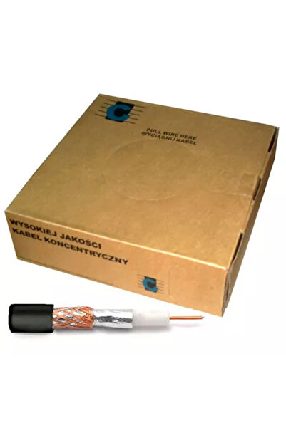OEM RG59U μαύρο χάλκινο ομοαξονικό καλώδιο Cabletech KAB0026A