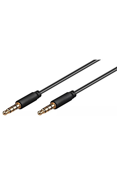 goobay Cable AUDIO AUX JACK 3.5 mm 4 male-male contacts 3m