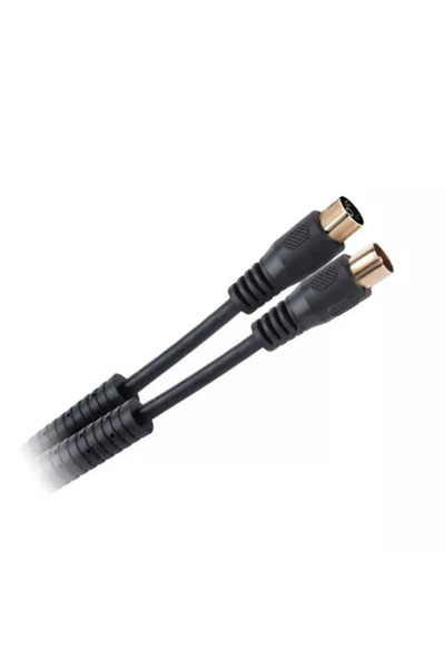 OEM Μαύρο καλώδιο βίντεο RF με επιχρυσωμένα βύσματα 1,8 μ.