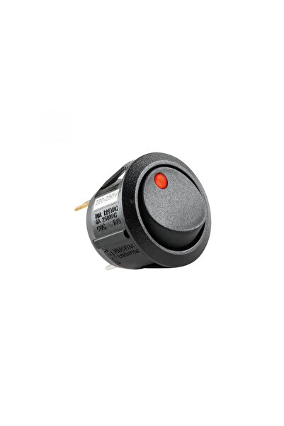 Home by Somogyi Rocker switch red bulb ON-OFF 250V/6A recessed 21mm HOME