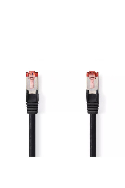 OEM SFTP Cat6 Cable 30m Black RJ45 Male - RJ45 Male Nedis